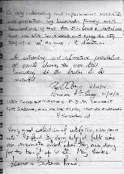 Pages from our Guest Book