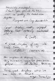 Pages from our Guest Book