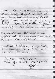 Pages from our Guest Book