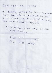 A letter from a Hull College special student