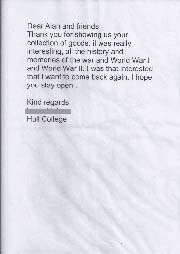 A letter from a Hull College special student