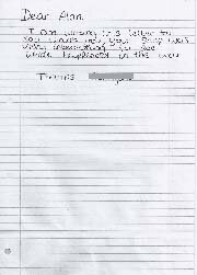 A letter from a Hull College special student